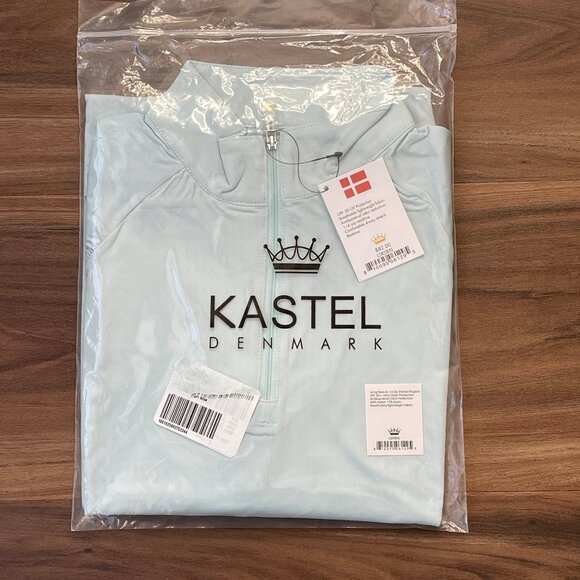 Kastel Denmark - Long Sleeve Quarter Zip Sun Shirt - Light Blue - XL - Picture 6 of 6